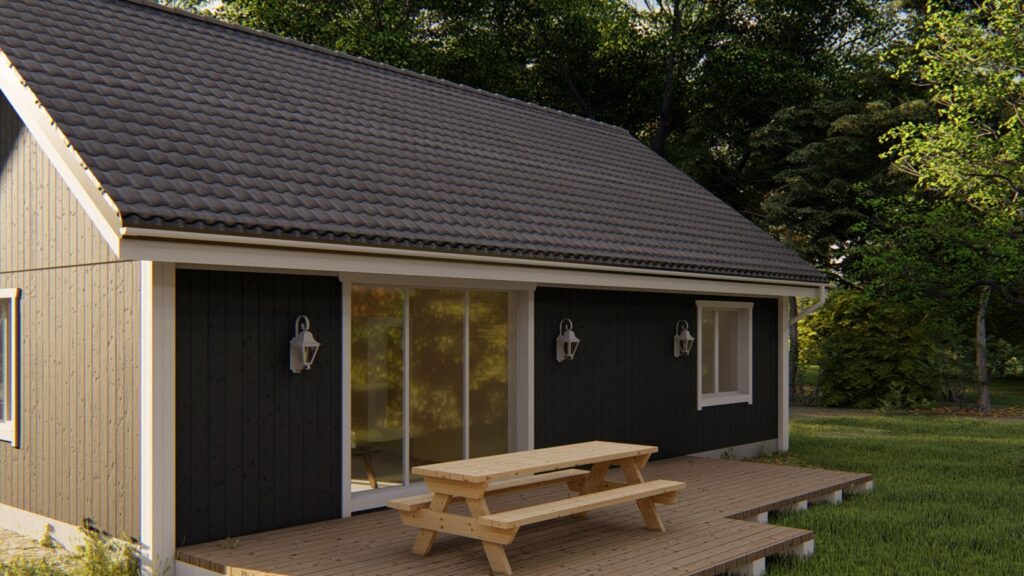 Norweskie domy drewniane