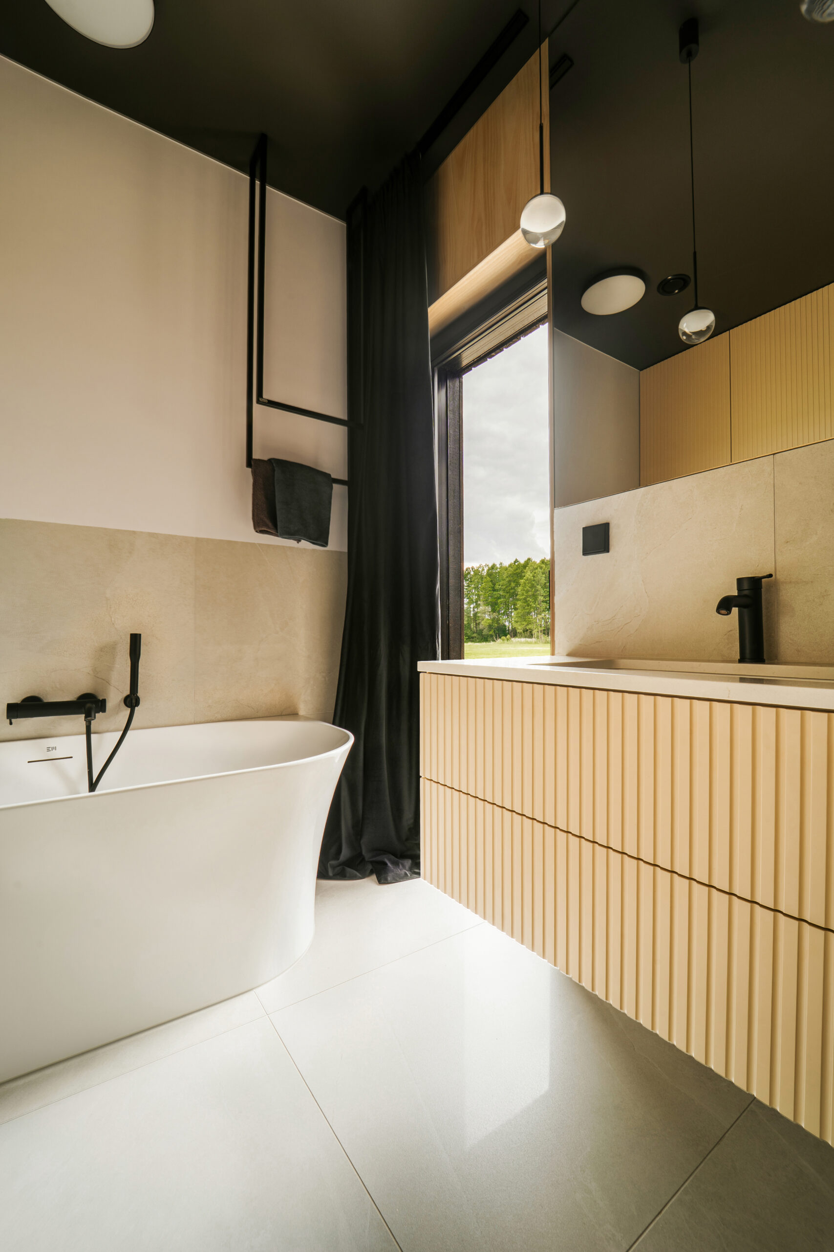 Aranżacja wnętrza domu prefabrykowanego – łazienka