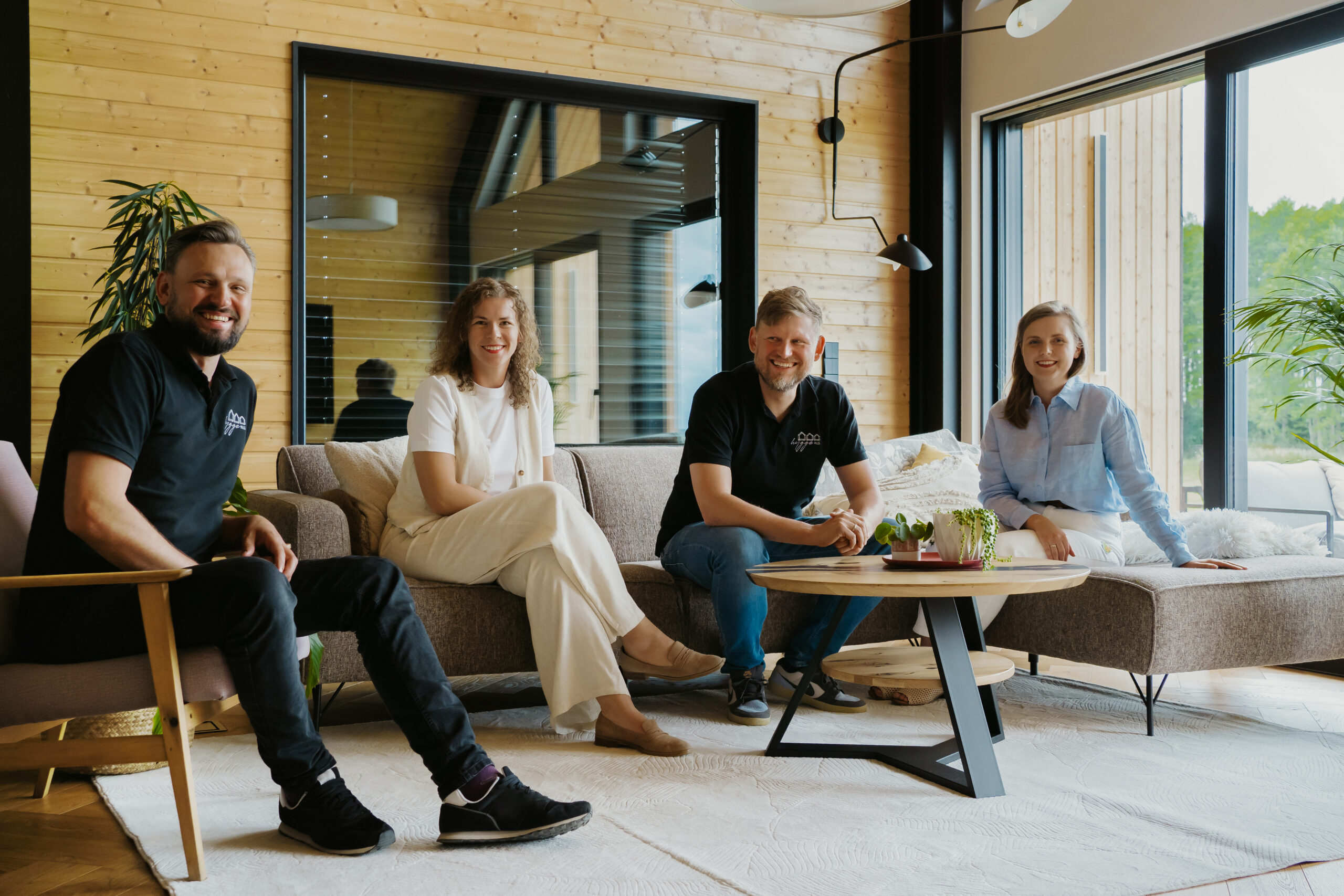 Widok na gotowy dom jednorodzinny Hygge Hus