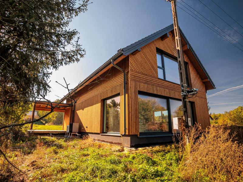 Dom z poddaszem użytkowym w Samułkach Małych